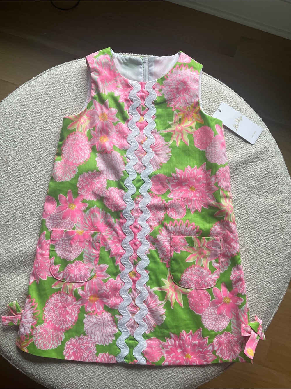 NWT Lilly Pulitzer Girls Floral A-Line Shift Dress “little Lilly classic” size 6